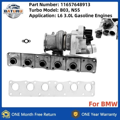 Turbocompresor nuevo para BMW 335i F30 2014-2015 435i 535i L6 3,0 L X5 B03 N55 Foto 1 de 4