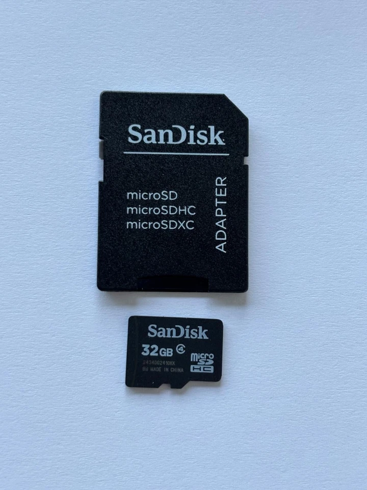 MicroSDHC SanDisk 32 GB con adattatore - Immagine 1 di 1
