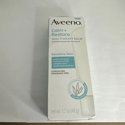 Bálsamo Aveeno Calm + Restore Skin Therapy 1,7 oz avena protector de la piel Foto 1 de 4