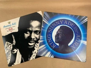 Lot Of 2 King Sunny Ade - Aura 1984 AFRICAN BEATS, VINYL LP ALBUMS NM - Picture 1 of 15