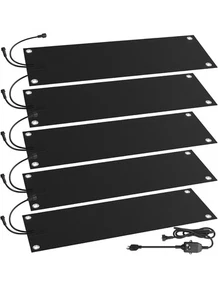 5 Stück Schneeschmelzmatte rutschfeste beheizte Outdoor-Matten 10 Zoll x 30 Zoll mit Netzkabel - Bild 1 von 7