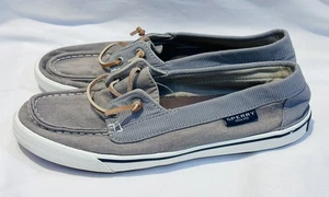 Zapatos Mocasines Sperry Top Sider Barco Mujer Talla 8 M Gris - Imagen 1 de 7