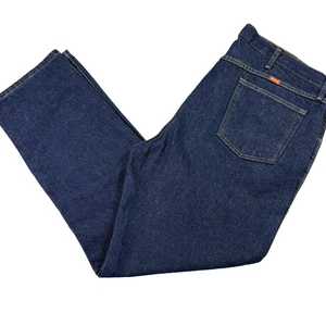 Rustler Mens Jeans 42x32 Dark Wash Relaxed Straight Denim Vintage Y2K Grunge - Picture 1 of 17