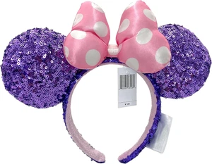 Mouse Ear Bow Headbands with Sequins and Polka Dots for Girls and Women - Picture 1 of 12