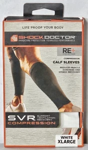 ***Shock Doctor SVR Manicotti a compressione per polpaccio (725-SE) Bianco (Taglia: XL)*** - Foto 1 di 4