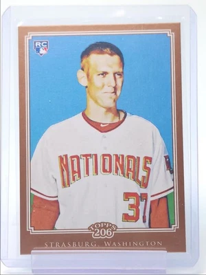 STEPHEN STRASBURG 2010 TOPPS 206 ROOKIE BASEBALL NATIONALS RC Q5476 - Image 1 of 2
