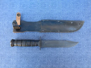 US CAMILLUS MK2 MARK 2 MILITARY FIGHTING KNIFE w SHEATH NICE CONDITION #33 - Picture 1 of 22