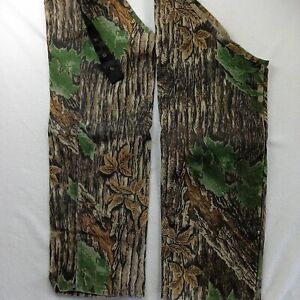 Cabela's Nylon Hunting Chaps ~ Seclusion 3D Camo ~ Size REG REALTREE Made In USA