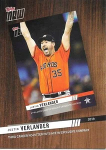 2020 Topps Series 1 JUSTIN VERLANDER Topps Now Review 2019 - ASTROS - #TNR-10 - Picture 1 of 1