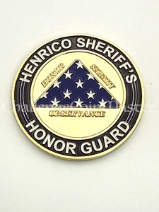 Moneta sfida polizia F61 Henrico County ufficio sceriffo guardia d'onore Virginia - Foto 1 di 2