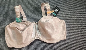Bali Minimizer Bra Pink 40DD Wide Strap Underwired Breathable Mesh Back Hook&Eye - Picture 1 of 6
