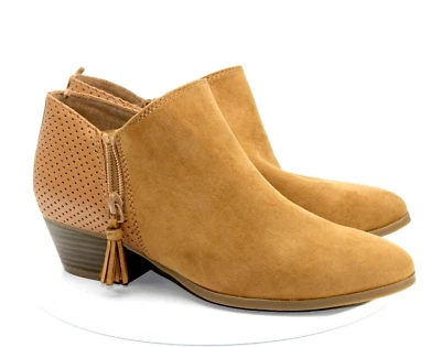 Botines Invierno Otoño Zapatos Con Borla Cremallera Antiguo Azul Marino Caramelo Perf.  Talla 7 Foto 1 de 4