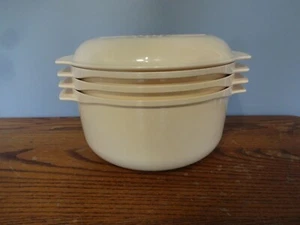 Vintage TUPPERWARE 5 Piece Almond STACK COOKER/Steamer 3qt-3L - Picture 1 of 10