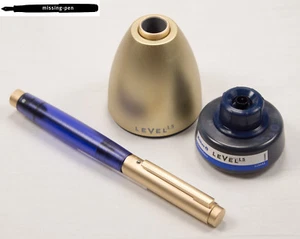 Pelikan LEVEL L5 Fountain Pen in Gold - Blue with 18 C. with M or B-nib - Picture 1 of 10