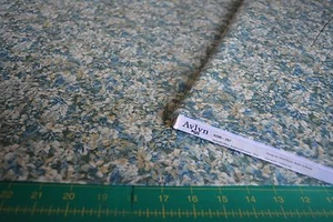 AVLYN - ANCIENT RYTHMS 6200-207 FOSSILIZED FLOWERS BLUE NEW COTTON * BY THE YARD - Picture 1 of 2