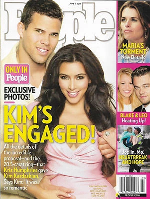 People Magazine June 6 2011 Kim Kardashian Maria Shriver Joplin Missouri Tornado - Image 1 of 4