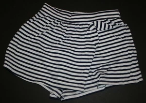 New Gymboree Girls 10 Year Nautical Blue White Stiped Skort Shorts Bow Soft Knit - Picture 1 of 2