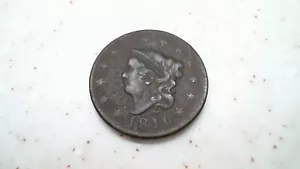 1816 Moneta penny americana grande centesimo F - Foto 1 di 5