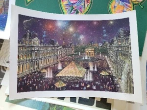 ALEXANDER CHEN SERIOLITHOGRAPH SIGNED AND NUMBERED PRINT The LOUVRE 2250 - Picture 1 of 4