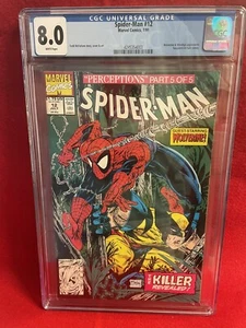 Spider-Man #12 CGC 8.0 (páginas blancas) Mcfarlane cubierta aplicación Wolverine - Imagen 1 de 2