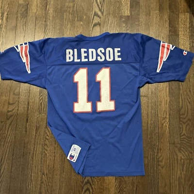 Camiseta New England Drew Bledsoe Campeón Hombre Talla 48 Azul Foto 1 de 4