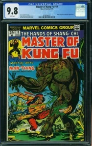 MASTER OF KUNG FU 19 CGC 9.8 WHITE PAGES SUPER COLORS PRINTED LIKE YESTERDAY D3 - Picture 1 of 2