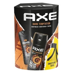 Axe Geschenkset-Dark Temptation-Bodyspray 150ml/Duschgel 250ml/Smartphone-Tripod - Bild 1 von 6