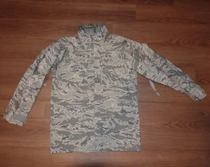 USAF Military APECS Tiger Stripe Digital Camo Gore Tex Parka Jacket Med Long - Picture 1 of 12