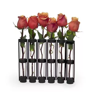 Danya B. Rustic Six Tube Hinged Bud Vase - Picture 1 of 3