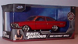 Jada 1/32 - Fast & Furious - Dom's Chevrolet Impala red 31299 rbbnt Box - Picture 1 of 1