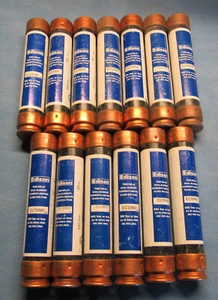 New Lot of 13 Edison ECSR60 60A Fuse ECS-R-60 Dual Element, Class RK5, 600 Volt - Picture 1 of 12