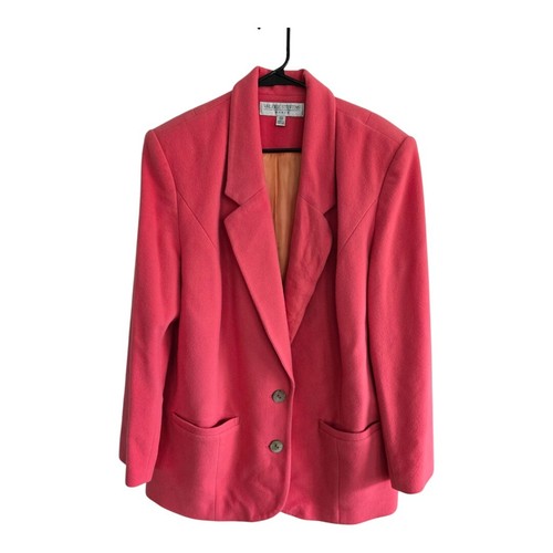 VETEMENTS Giacca Valerie Stevens lana cashmere 18 donna arancione manica lunga ottima