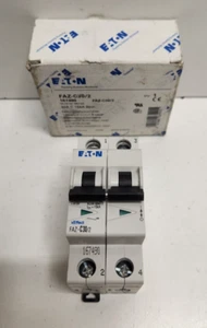 NEW OLD STOCK! EATON 30A 277/480V 2-POLE CIRCUIT BREAKER 167490 FAZ-C30/2 - Picture 1 of 2