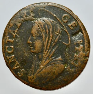 VITERBO - PIO VI 1775-1799 -AE/ 5 BAIOCCHI - Picture 1 of 2