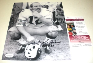 TERRY BRADSHAW PITTSBURGH STEELER, HOF 89 ÚLTIMA 1 JSA/CERTIFICADO DE AUTENTICIDAD FIRMADO 8X10 FOTO - Imagen 1 de 2