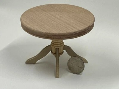 Dollhouse Miniature Kitchen Table Unfinished 1:12 inch scale A2 Dollys Gallery - Image 1 of 2