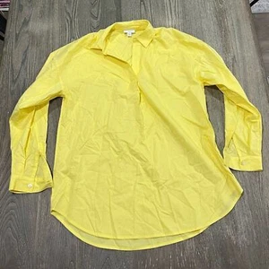 Neu ohne Etikett J. Jill Langarmpullover mit geteiltem Ausschnitt Oberteil und Kragen gelb Größe XS - Bild 1 von 3