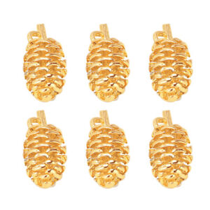 6 Pcs Necklace Metal Pendant DIY Jewelry Making Accessories Golden Cage Charms