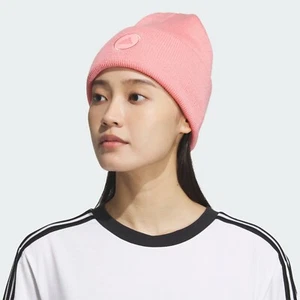 Adidas Wide Cuff 2 Fold Women's One Size Beanie Pink Hat OSFA Winter Cap - Picture 1 of 10