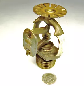 GRUNAU SSP UL 735A NOS FIRE SPRINKLER HEAD PENDENT 3/4 NPT 212 F BRASS 1975 - Picture 1 of 10