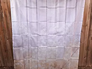 Ambesonne RUSTIC BARN WOOD FLORAL EXTRA LONG SHOWER CURTAIN 69" X 76" Gray Tan - Picture 1 of 8