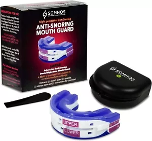 Somnos Anti Stop Snore Mouthpiece Custom Adjustable Sleep Mouth Guard Snoring - Picture 1 of 4