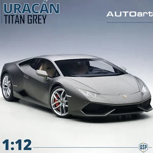 Modellino LAMBORGHINI HURACAN LP610-4 Grigio Titan Scala 1:12 Apribile AUTOArt - Foto 1 di 13