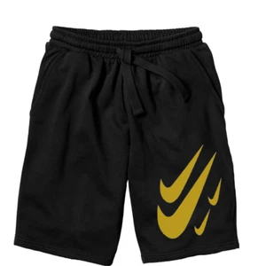 Bermuda Uomo Donna Nike logo Oro Cotone Pantaloncino Corto Tuta Shorts Sport - Foto 1 di 2