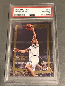 🔥 Rookie PSA 10 Jason Kidd # 105 Skybox E-Motion 1994 NBA Low Pop Under 100 🔥 - Bild 1 von 2