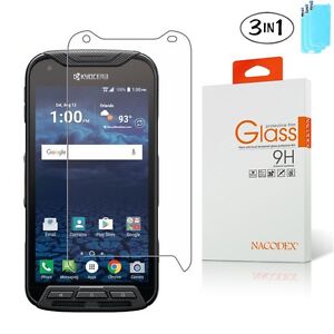[3x] Nacodex For Kyocera DuraForce Pro HD Tempered Glass Screen Protector