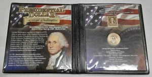 2007 George Washington Presidential $1 Coin Uncirculated w/Stamp in FCM Folder - Picture 1 of 4