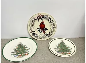 WEIHNACHTEN PORZELLAN TELLER 3ER SET LENOX, BERSTON HOUSE LTD NY & PLUMMER LTD NY - Bild 1 von 10