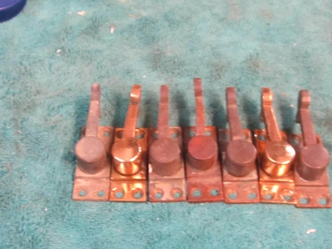 7 Vintage Brass Window Locks Cover