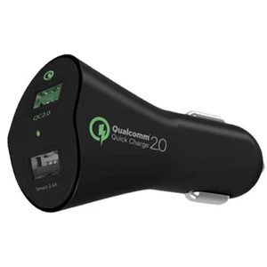 30W Fast Car Charger 2-Port USB Power Adapter DC Socket Quick for SmartPhones - Picture 1 of 7